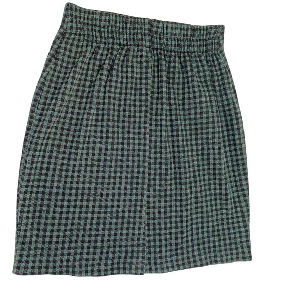 Retro Green Gingham Womens Suit Holiday Party Outfit 90s Chic Vibes Size L/M - Picture 6 of 16